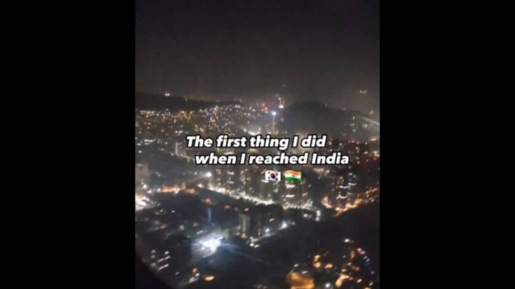 Korean blogger shares the first thing he did after reaching India. Watch | Trending