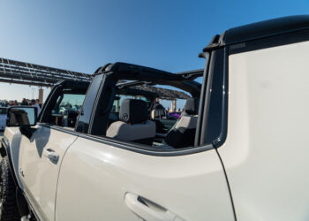New Hummer EV and Acura Integra Type S at South OC Cars and Coffee