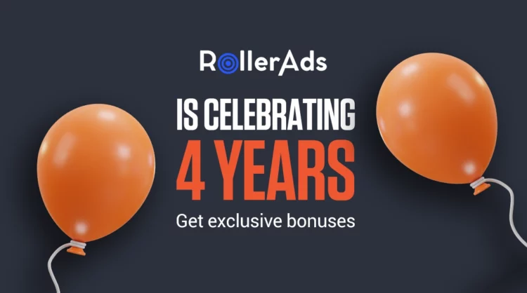 RollerAds Marks 4th Birthday — Join the Celebration