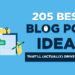 205 Blog Post Ideas (to Get More SEO Traffic) in 2024