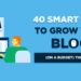40 Ways How to Grow a Blog Quickly (on a Budget) in 2024