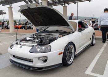 Checking Out The Cars At South OC Cars and Coffee