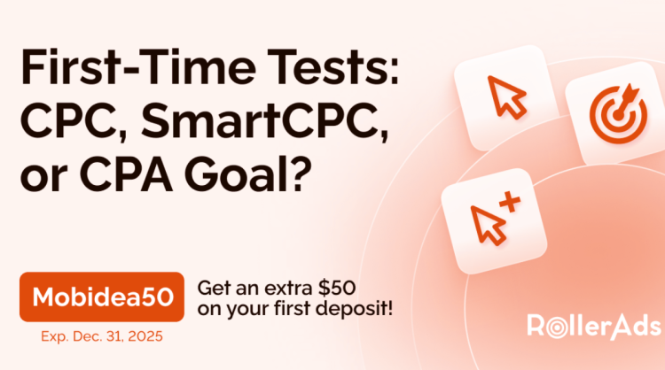 Launching Tests: CPC, SmartCPC, CPA Goal
